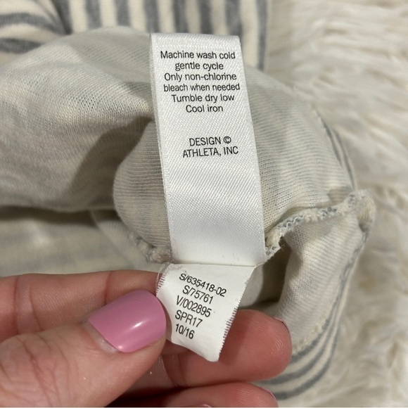 Athleta Women’s Ease Up Sweatshirt Dress striped jersey   Size XS - Picture 7 of 11